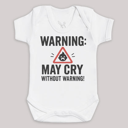 Warning May Cry Without Warning - Baby Bodysuit (Choice of Style)
