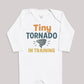Tiny Tornado In Training - Baby Bodysuit (Choice of Style)