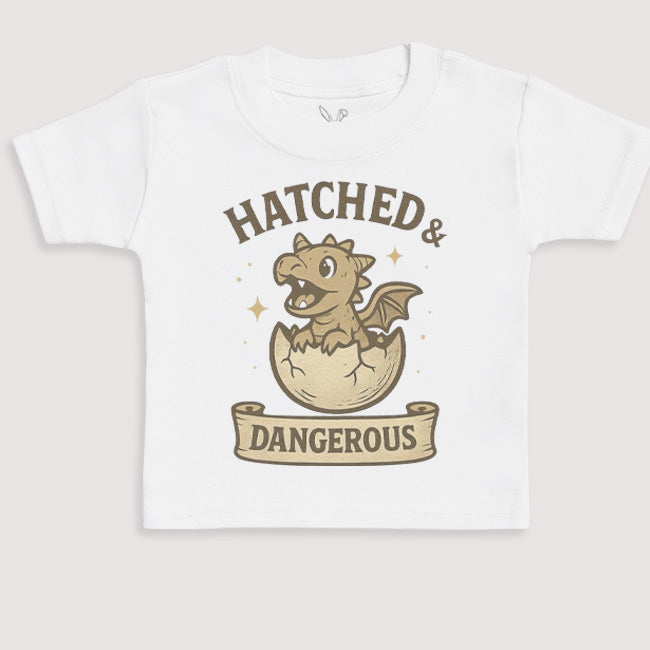 Hatched And Dangerous - Baby Gift Set - Baby Bodysuit Gift Set
