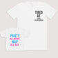Party All Night Nap All Day - Baby Gift Set - Baby Bodysuit Gift Set