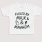 Fueled By Milk And Mayhem - Baby Gift Set - Baby Bodysuit Gift Set