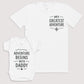 Adventure Begins With Daddy - Baby Gift Set - Baby Bodysuit Gift Set