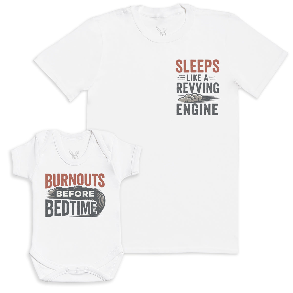 Burnouts Before Bedtime - Baby Gift Set - Baby Bodysuit Gift Set