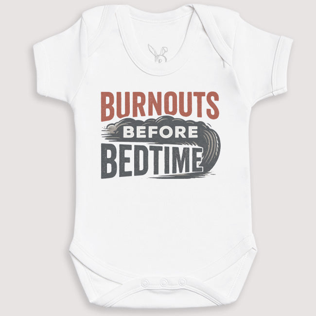 Burnouts Before Bedtime - Baby Gift Set - Baby Bodysuit Gift Set
