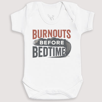 Burnouts Before Bedtime - Baby Gift Set - Baby Bodysuit Gift Set