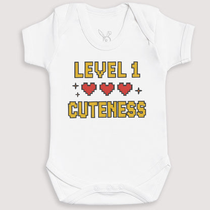 Level 1 Cuteness - Baby Gift Set - Baby Bodysuit Gift Set