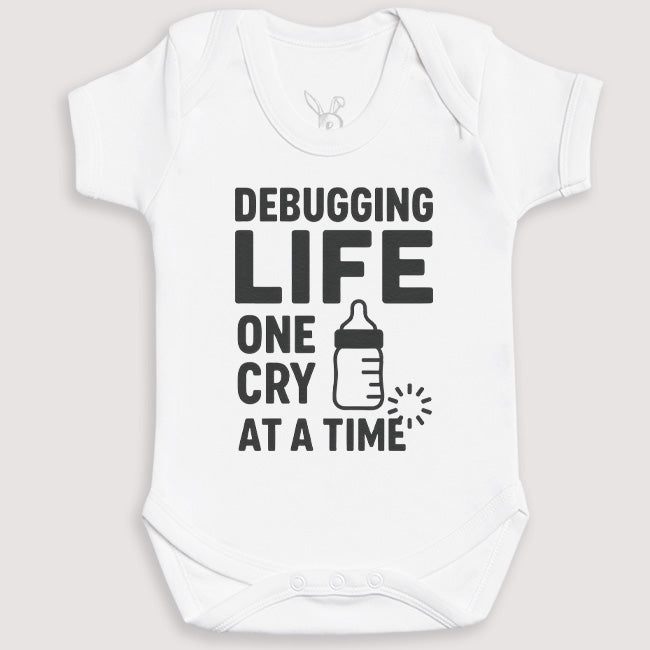 Debugging Life One Cry At A Time - Baby Gift Set - Baby Bodysuit Gift Set