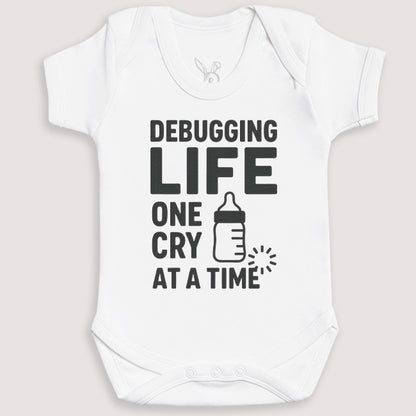 Debugging Life One Cry At A Time - Baby Gift Set - Baby Bodysuit Gift Set