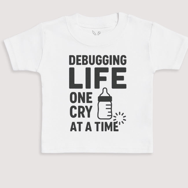 Debugging Life One Cry At A Time - Baby Gift Set - Baby Bodysuit Gift Set