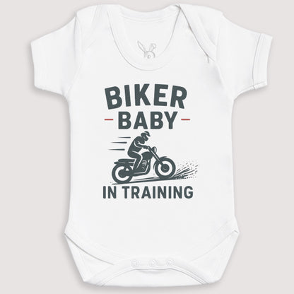 Biker Baby In Training - Baby Gift Set - Baby Bodysuit Gift Set