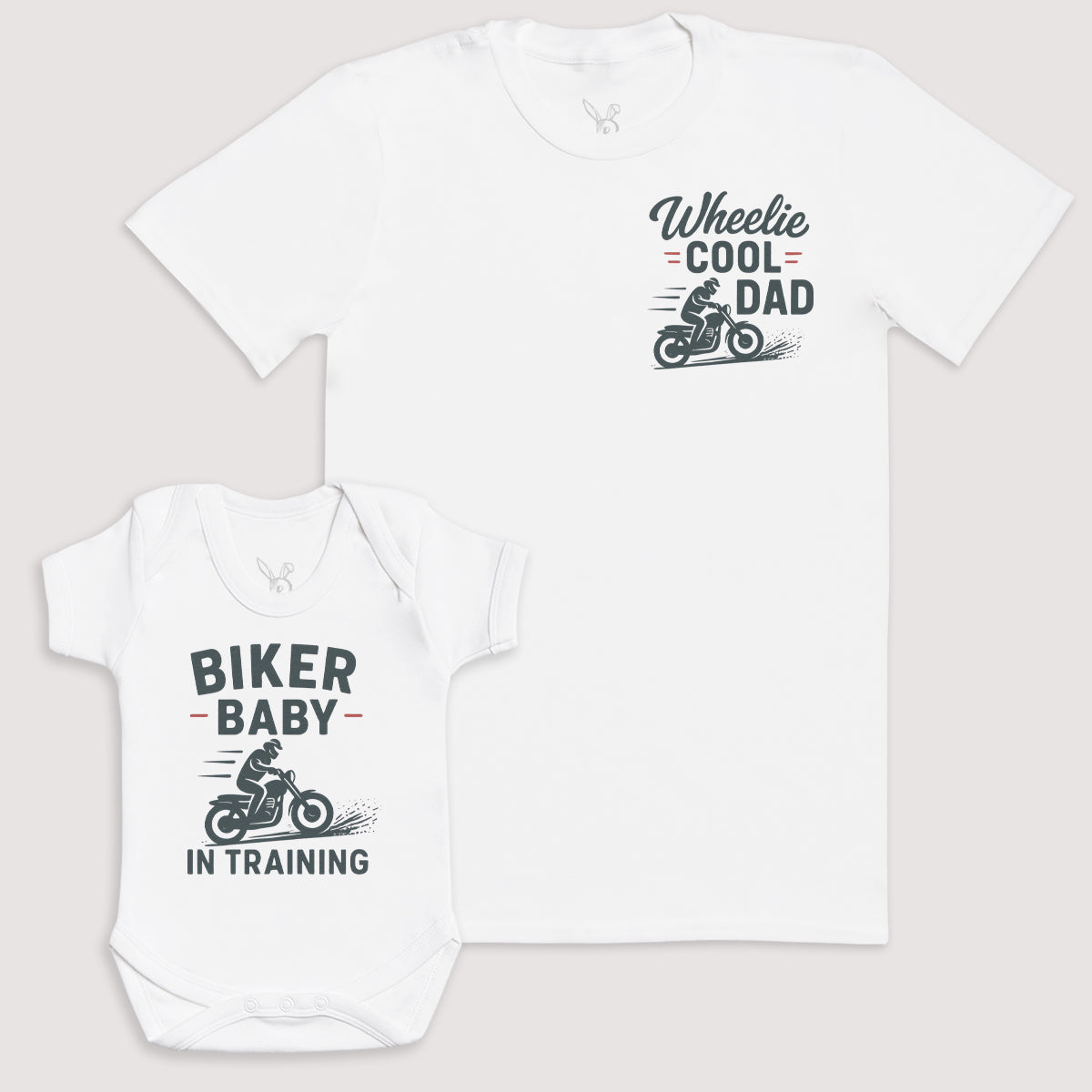Biker Baby In Training - Baby Gift Set - Baby Bodysuit Gift Set