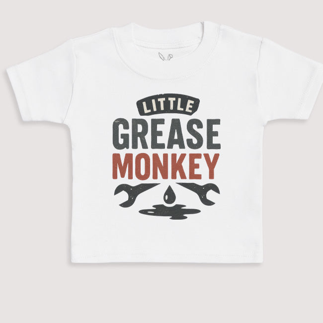 Little Grease Monkey - Baby Gift Set - Baby Bodysuit Gift Set