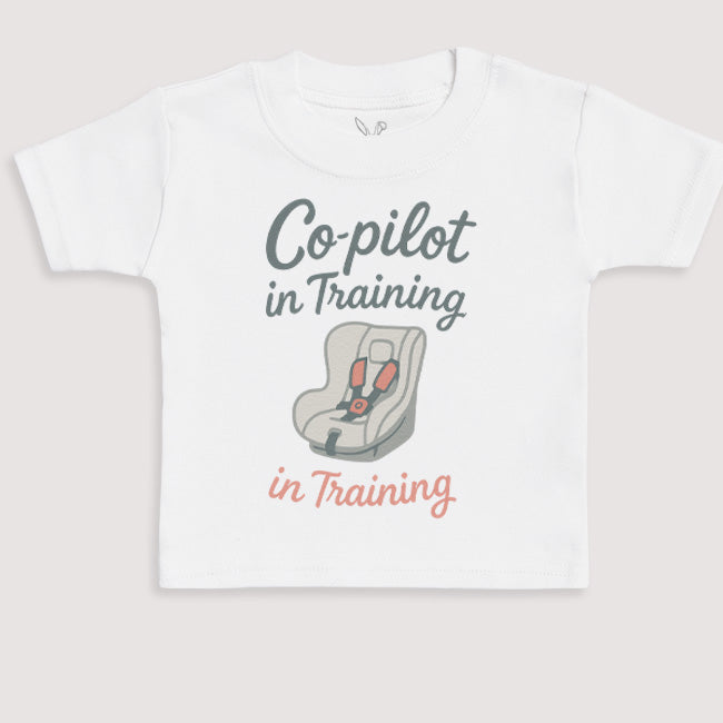 Co-Pilot In Training - Baby Gift Set - Baby Bodysuit Gift Set