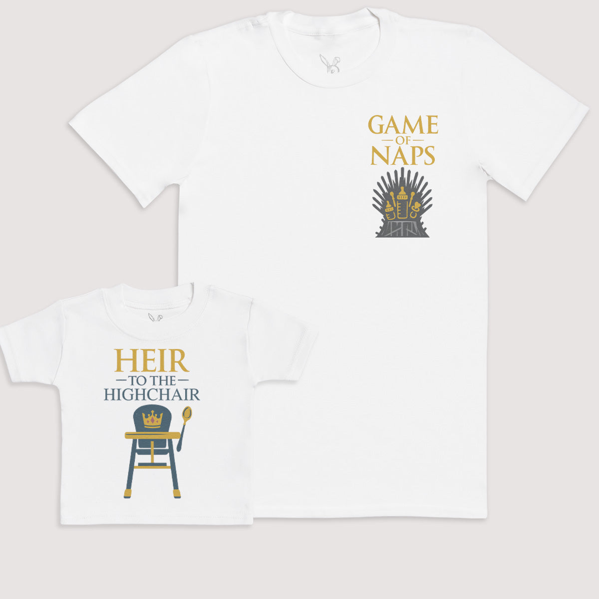 Heir To The Highchair - Baby Gift Set - Baby Bodysuit Gift Set