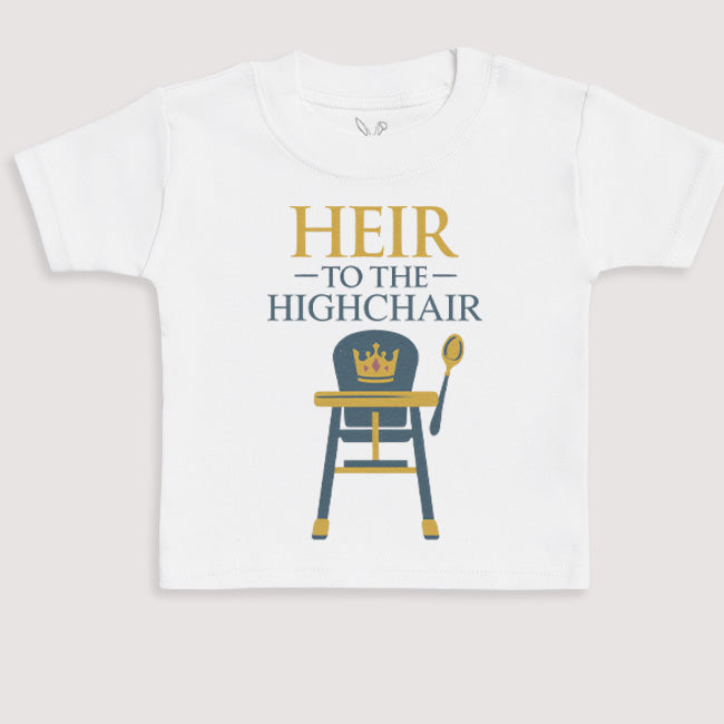 Heir To The Highchair - Baby Gift Set - Baby Bodysuit Gift Set