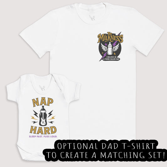 Nap Hard - Baby Gift Set - Baby Bodysuit Gift Set