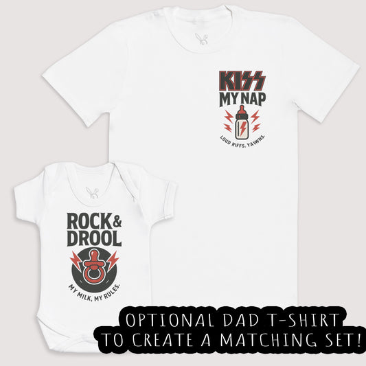 Rock And Drool - Baby Gift Set - Baby Bodysuit Gift Set