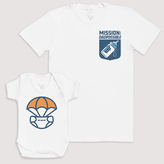 Mission Napossible - Baby Gift Set - Baby Bodysuit Gift Set