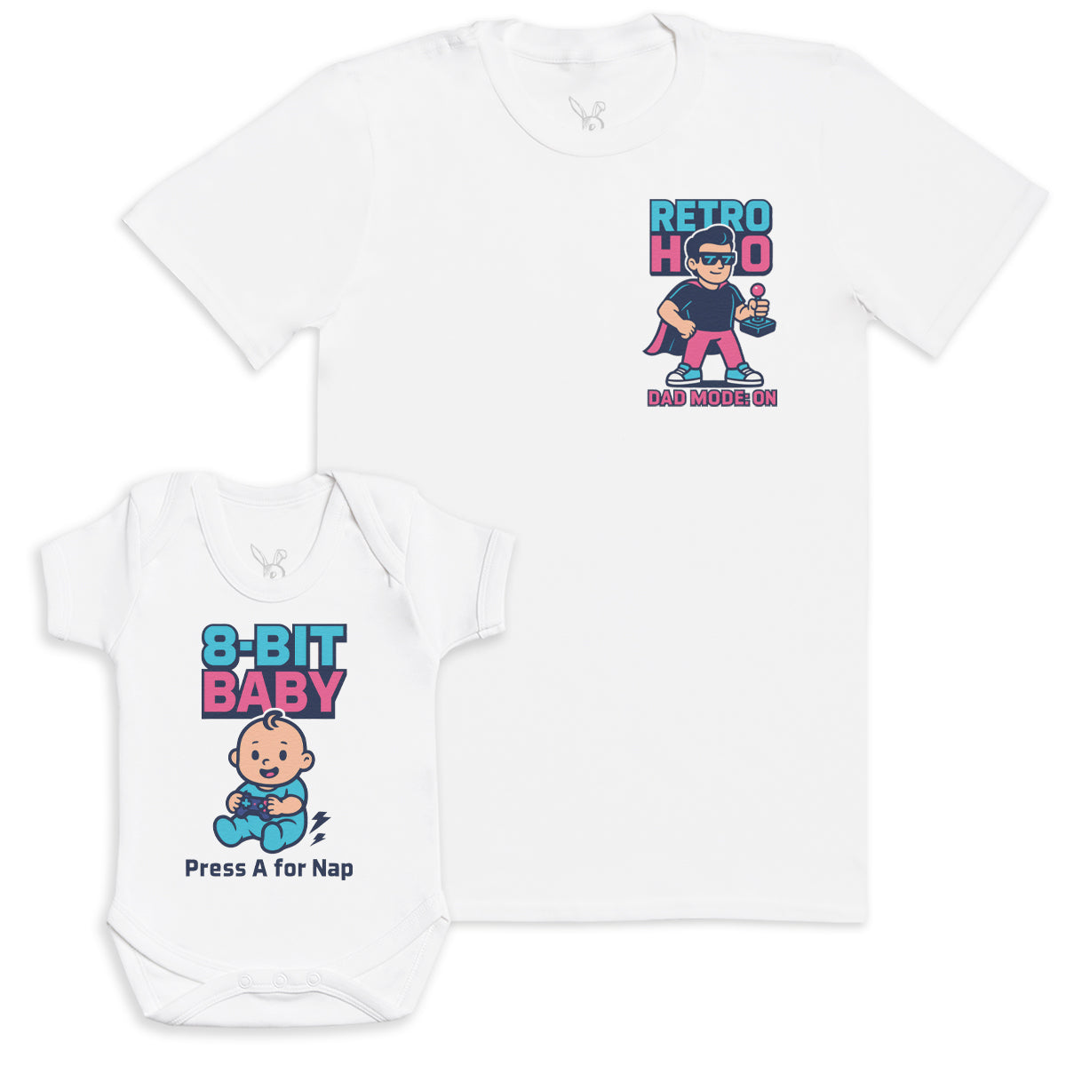 8-Bit Baby - Baby Gift Set - Baby Bodysuit Gift Set