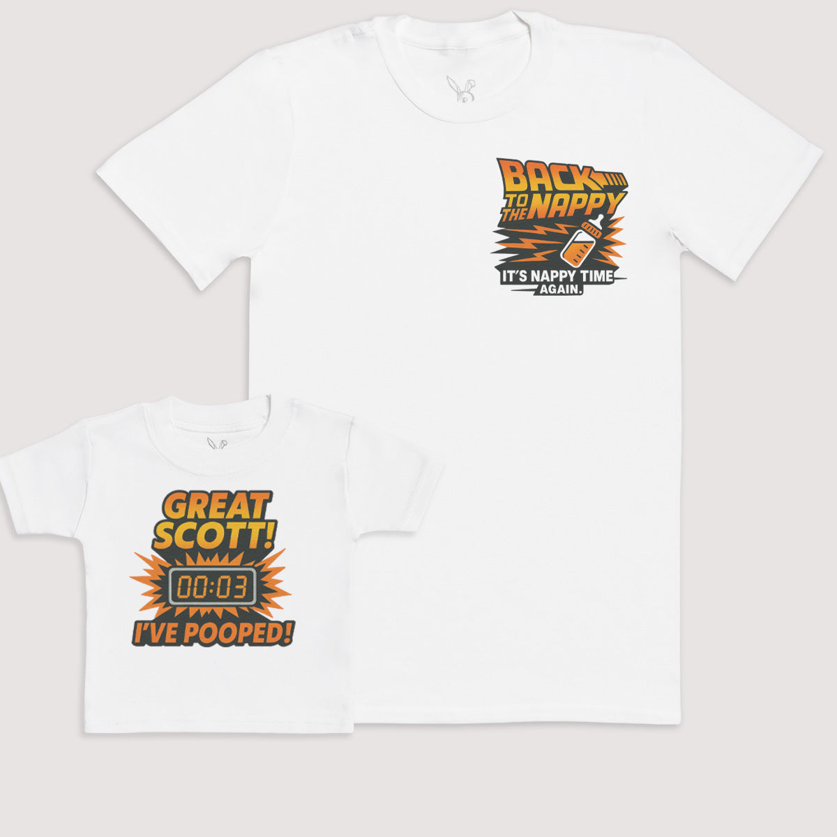 Great Scott I've Pooped - Baby Gift Set - Baby Bodysuit Gift Set