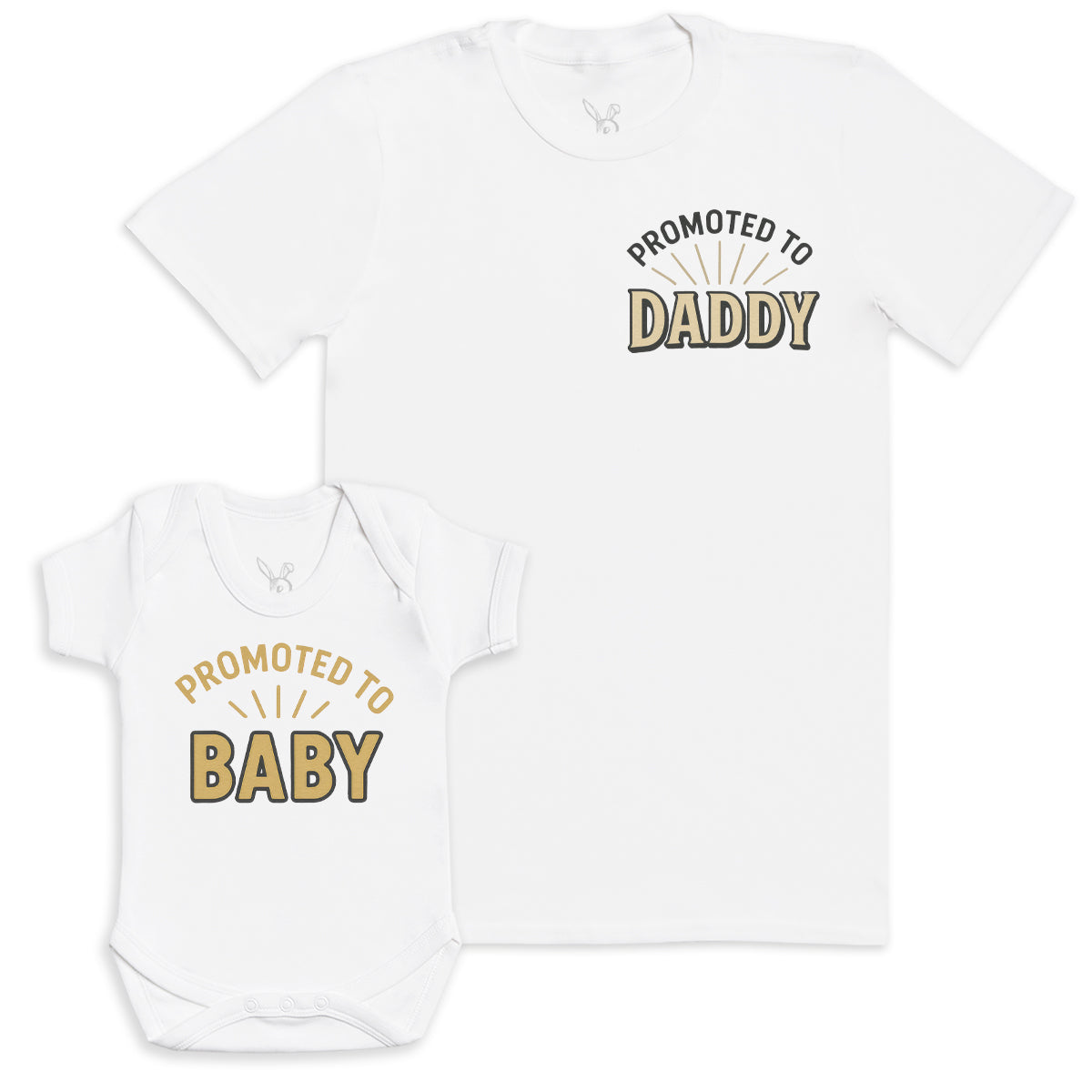 Promoted To Baby - Baby Gift Set - Baby Bodysuit Gift Set