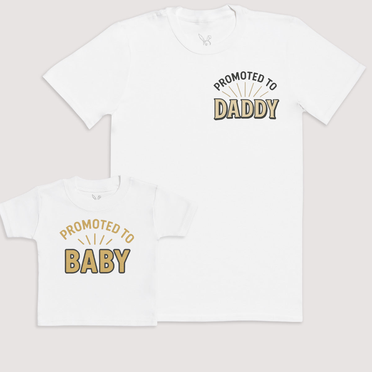 Promoted To Baby - Baby Gift Set - Baby Bodysuit Gift Set