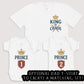 Prince 1 and Prince 2 - Baby Gift Set - Baby Bodysuit Gift Set