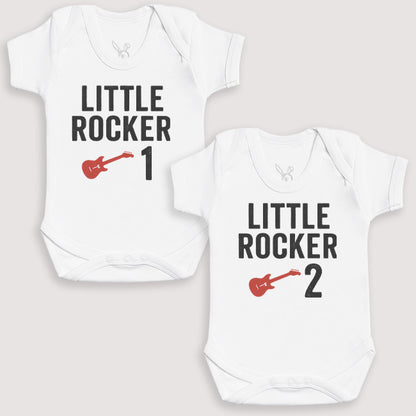 Little Rocker 1 Little Rocker 2 - Baby Gift Set - Baby Bodysuit Gift Set