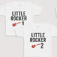 Little Rocker 1 Little Rocker 2 - Baby Gift Set - Baby Bodysuit Gift Set