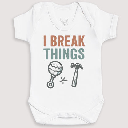 I Break Things - Baby Gift Set - Baby Bodysuit Gift Set