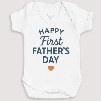 Happy First Father's Day - Baby Gift Set - Baby Bodysuit Gift Set