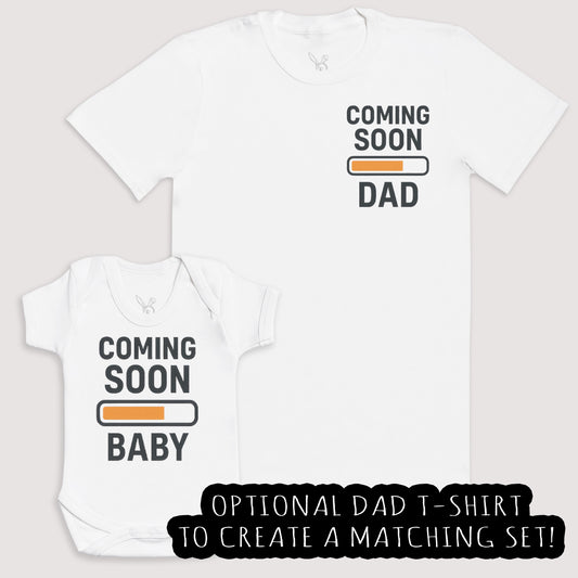Coming Soon Baby - Baby Gift Set - Baby Bodysuit Gift Set