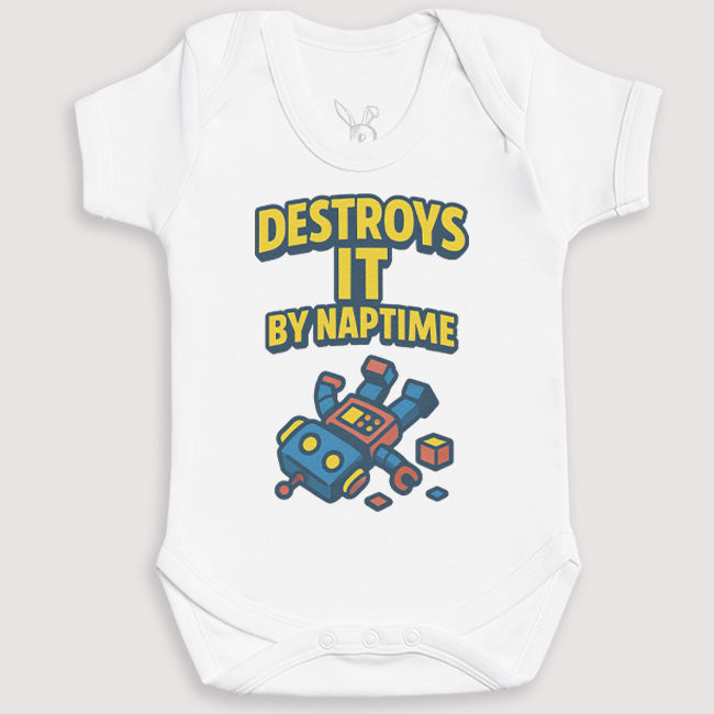 Destroys It By Naptime - Baby Gift Set - Baby Bodysuit Gift Set