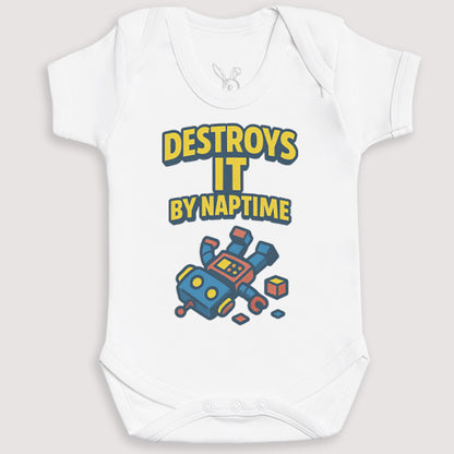 Destroys It By Naptime - Baby Gift Set - Baby Bodysuit Gift Set