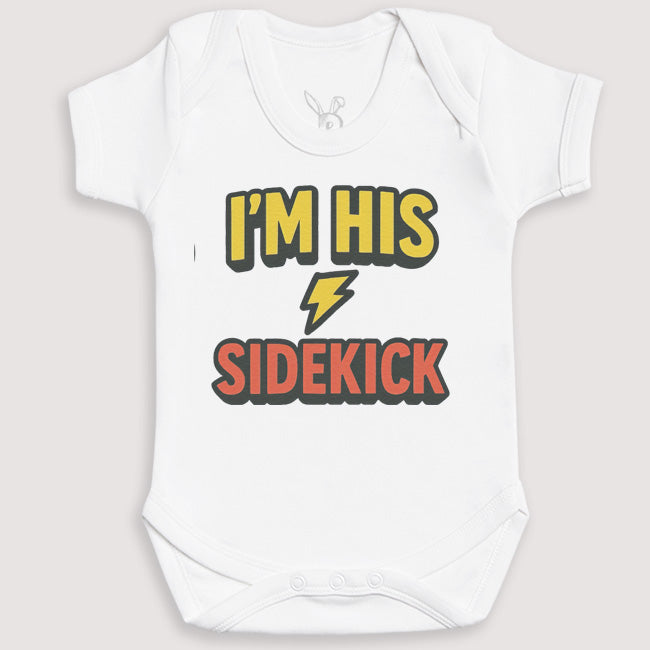 I'm His Sidekick - Baby Gift Set - Baby Bodysuit Gift Set