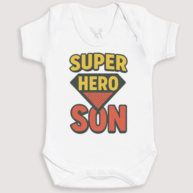 Super Hero Son - Baby Gift Set - Baby Bodysuit Gift Set