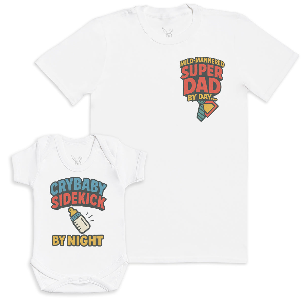 Crybaby Sidekick By Night - Baby Gift Set - Baby Bodysuit Gift Set