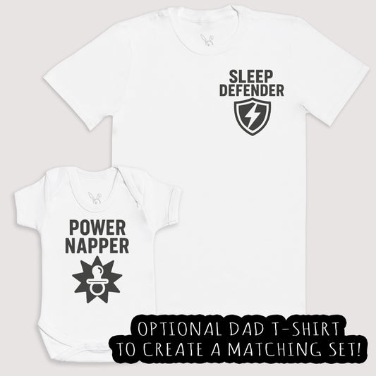 Power Napper - Baby Gift Set - Baby Bodysuit Gift Set