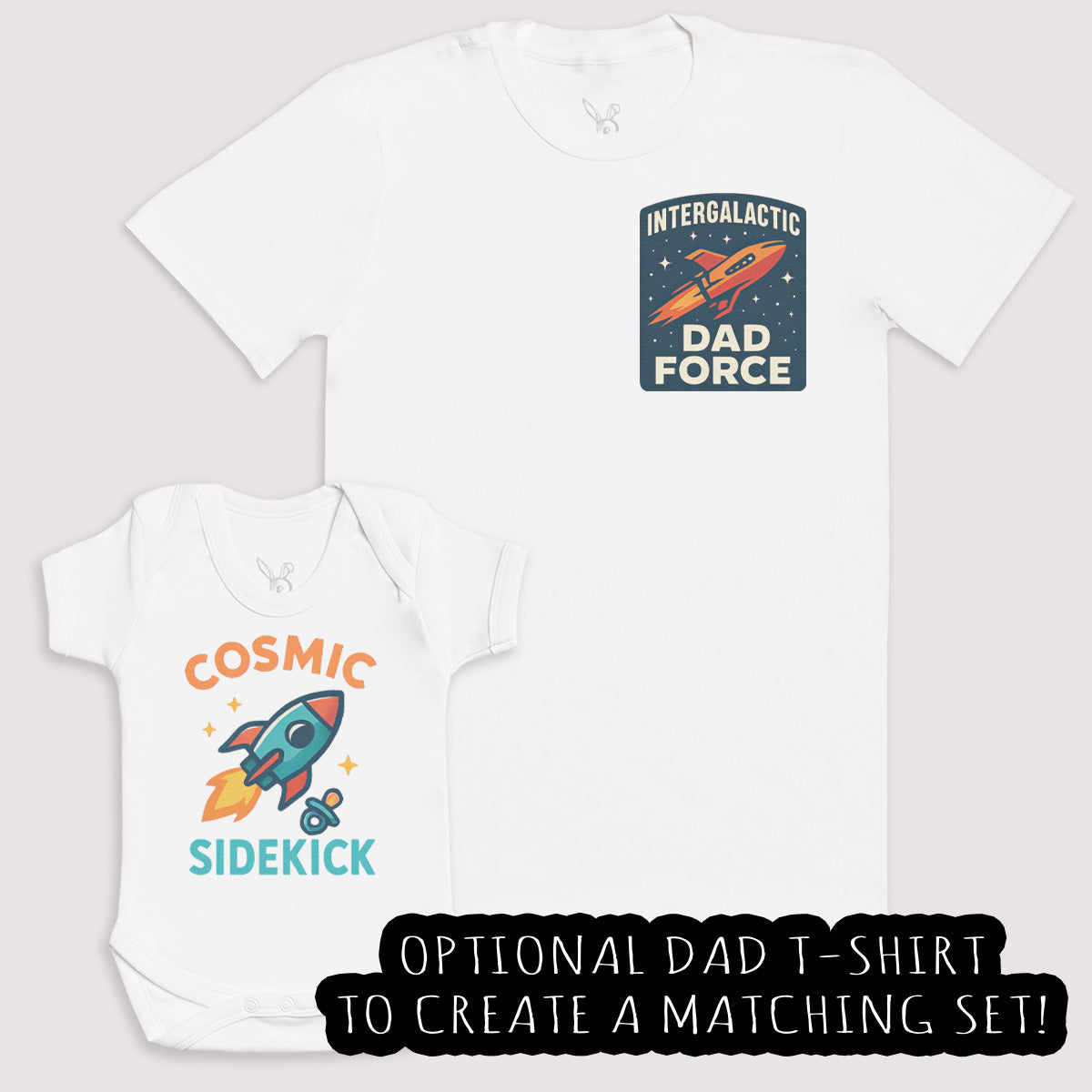 Cosmic Sidekick - Baby Gift Set - Baby Bodysuit Gift Set