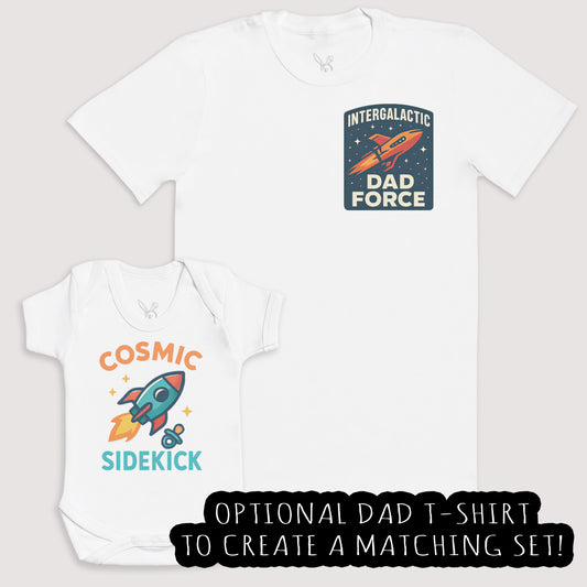 Cosmic Sidekick - Baby Gift Set - Baby Bodysuit Gift Set