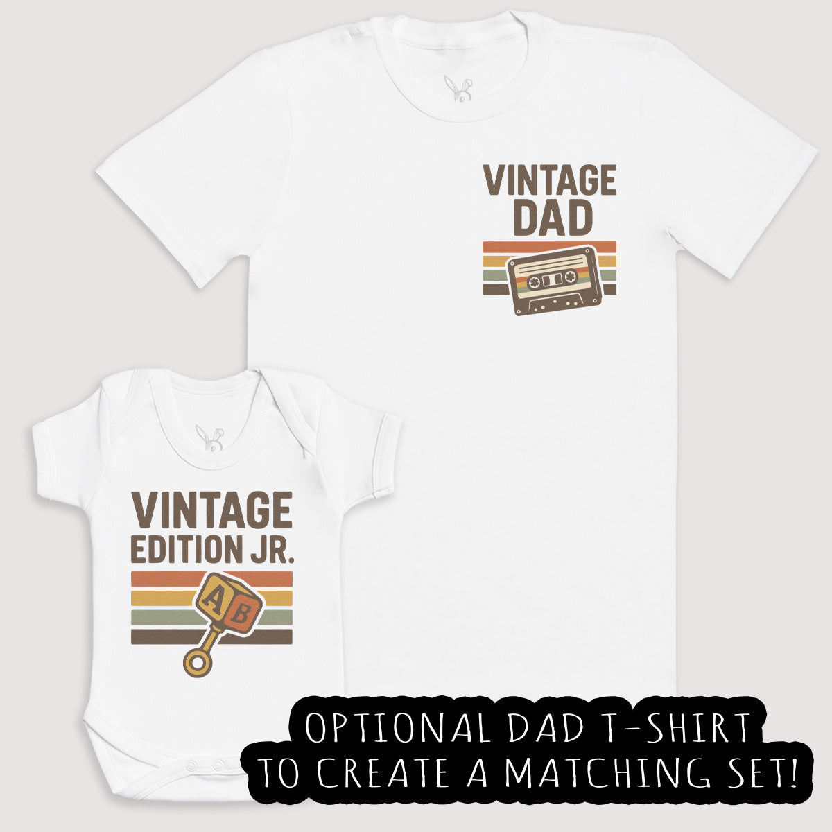 Vintage Edition JR - Baby Gift Set - Baby Bodysuit Gift Set