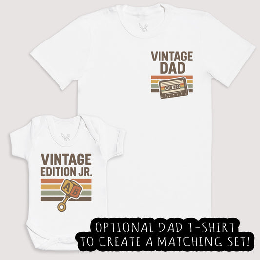 Vintage Edition JR - Baby Gift Set - Baby Bodysuit Gift Set