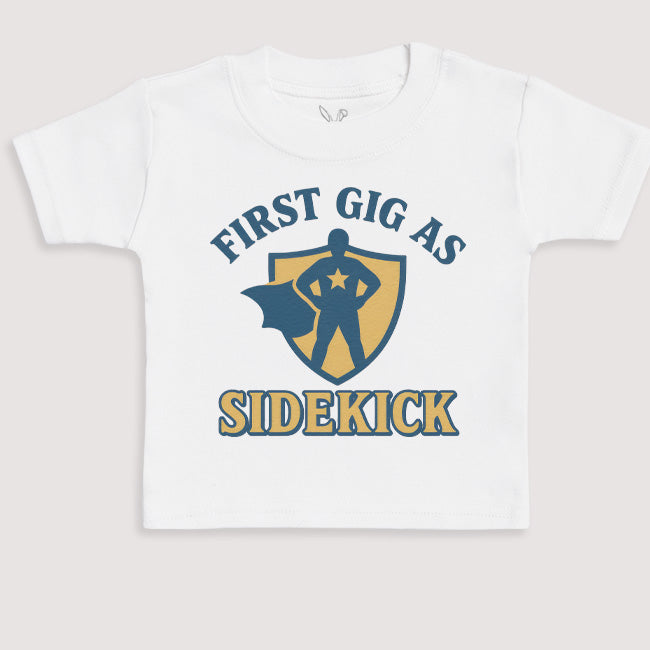 First Gig As Sidekick - Baby Gift Set - Baby Bodysuit Gift Set