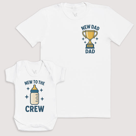 New To The Crew - Baby Gift Set - Baby Bodysuit Gift Set