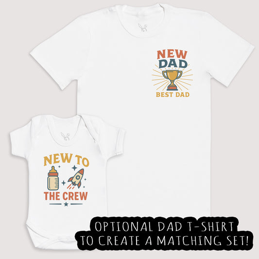 New To The Crew - Baby Gift Set - Baby Bodysuit Gift Set