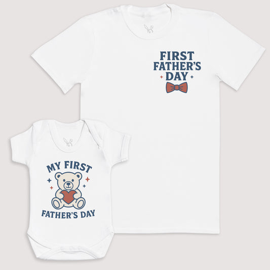 My First Father's Day - Baby Gift Set - Baby Bodysuit Gift Set