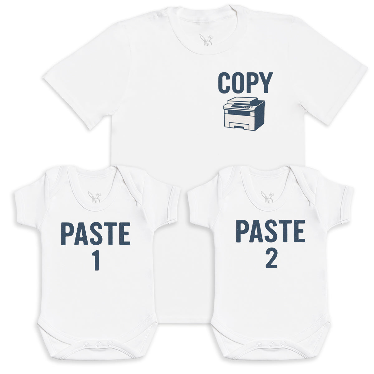 Paste 1 And Paste 2 - Baby Gift Set - Baby Bodysuit Gift Set