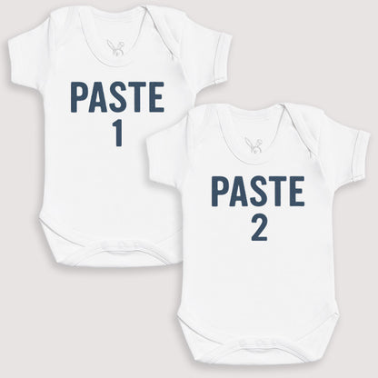 Paste 1 And Paste 2 - Baby Gift Set - Baby Bodysuit Gift Set