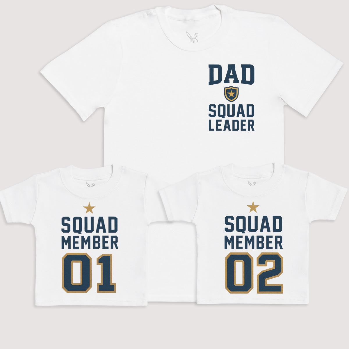 Squad Member 01 and 02 - Baby Gift Set - Baby Bodysuit Gift Set