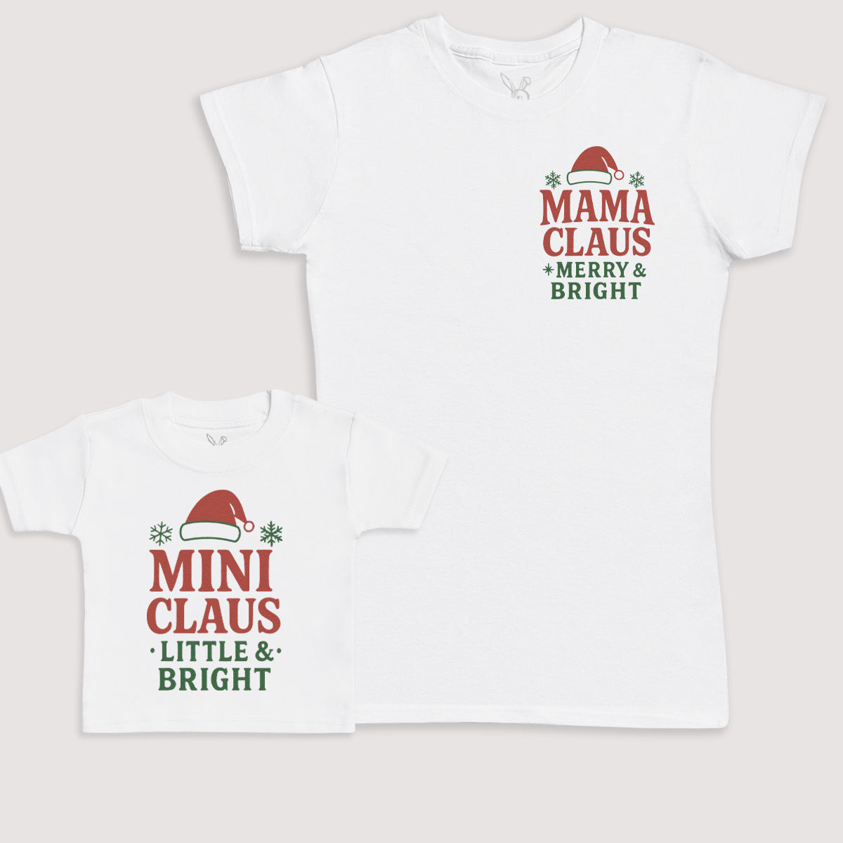 Mini Claus Little And Bright - Baby Gift Set - Baby Bodysuit Gift Set